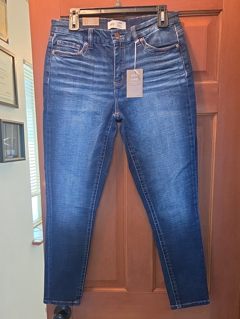 Bke Denim Gabby Curvy Fit High Rise Ankle Skinny